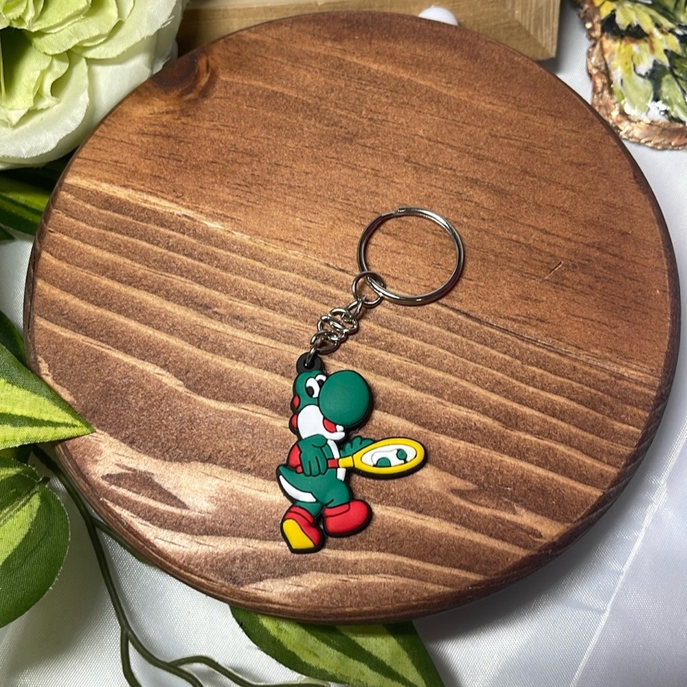 YOSHI SUPER MARIO BROTHERS SCHLÜSSELANHÄNGER KEYCHAIN ACCESSOIRS NINTENDO